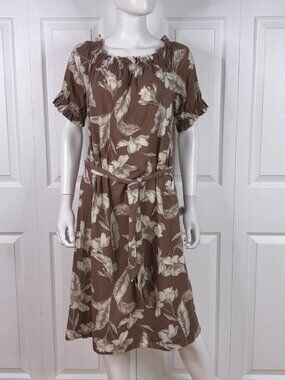 RW&CO women's floral linen dress XL NWOT!